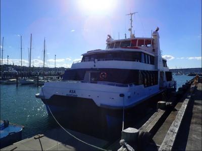 Passenger ferry Kea at Auckland.  Credit TAIC