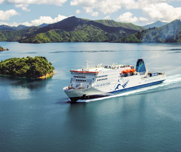 Roll-on/roll-off passenger vessel, Kaitaki (credit: KiwiRail Limited)
