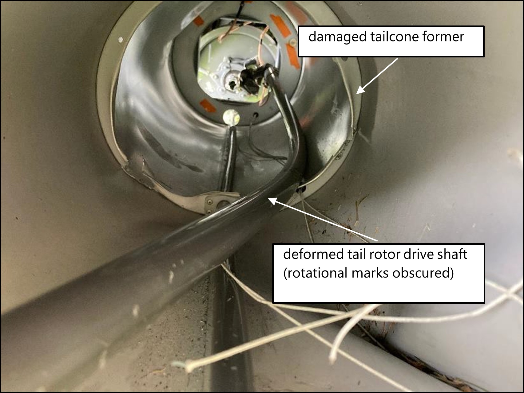 Tailcone internal view looking forward from bay two.