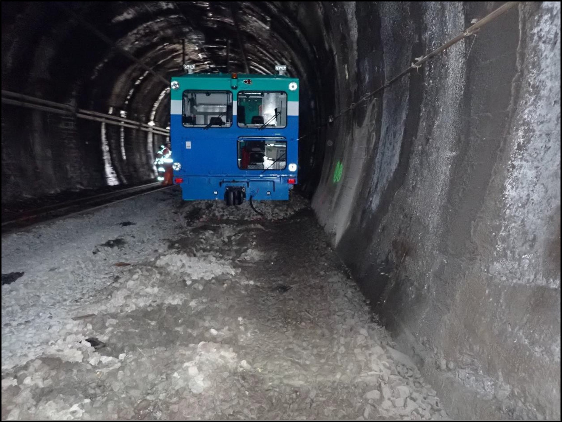Track removed from tunnel 19 up main line