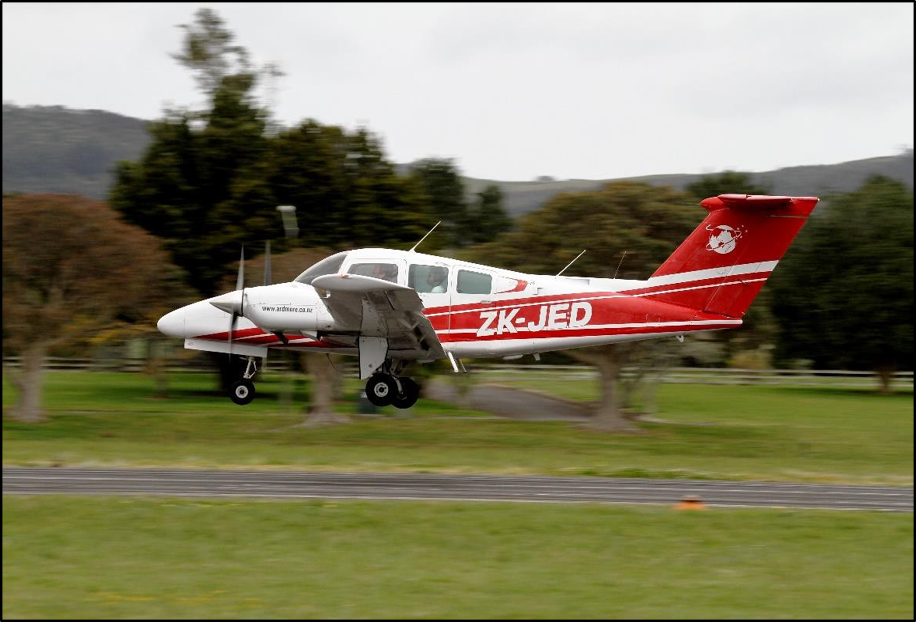 Figure 1: Beech 76 Duchess, ZK-JED1 (Credit: Brenden Scott)