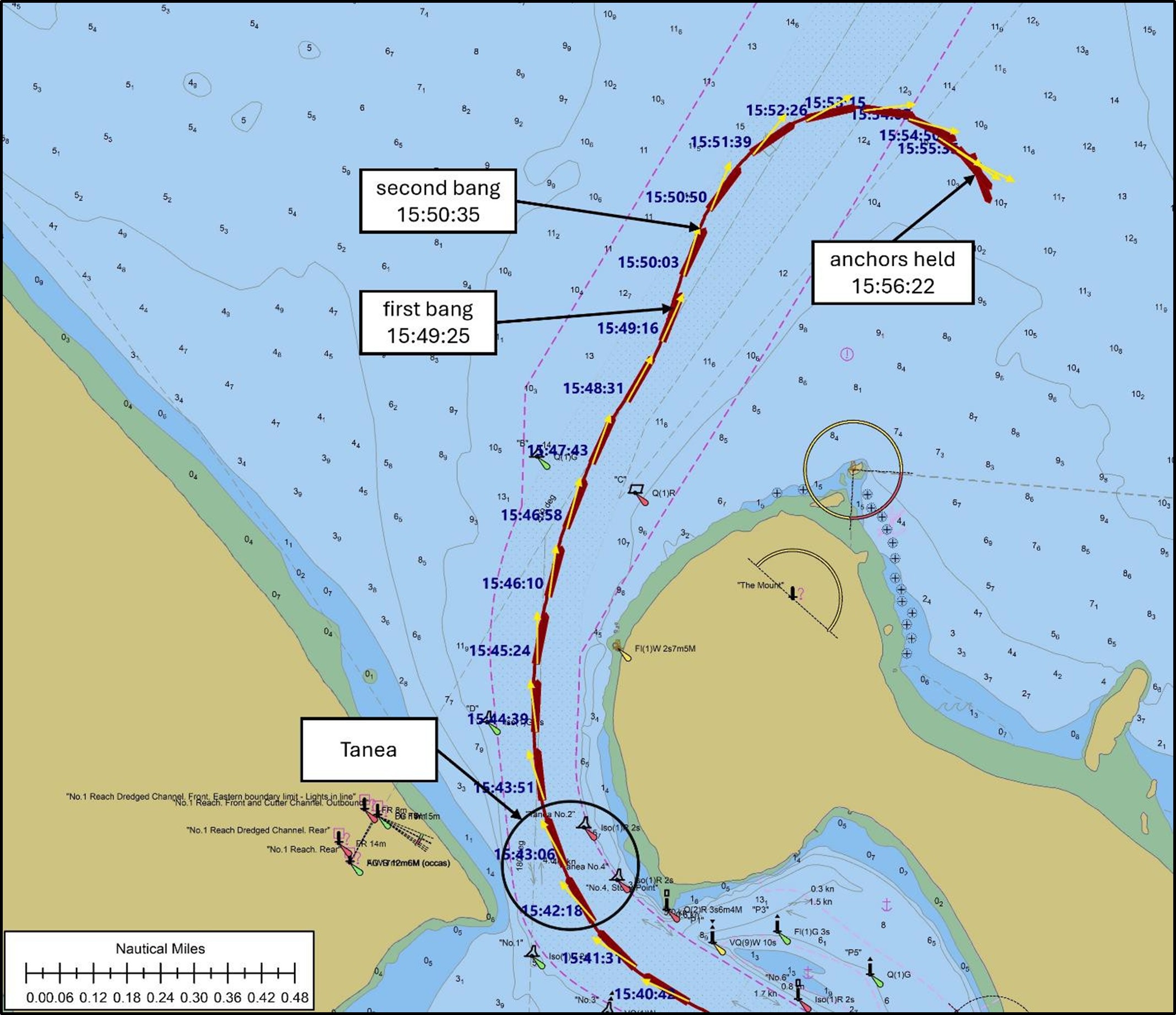 Map of the Achilles Bulker’s track