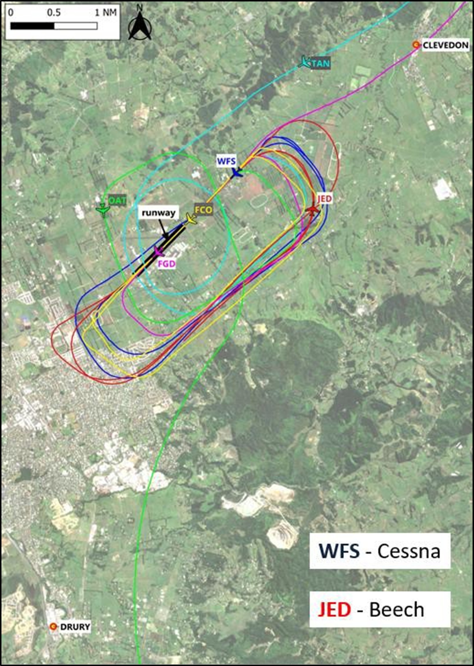 Figure 5: Aircraft sequence at 2118