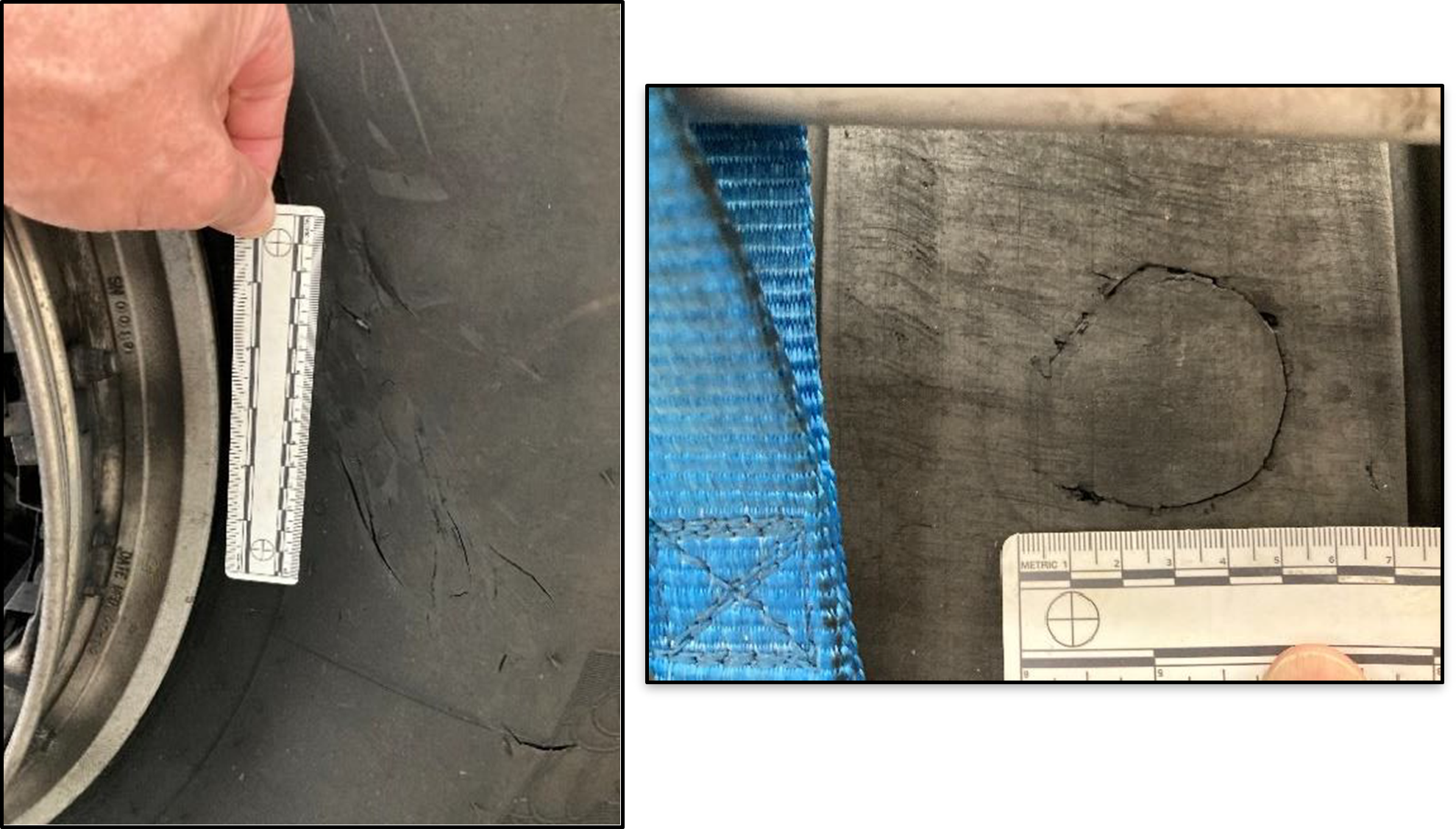 Figure 5: Tyre damage