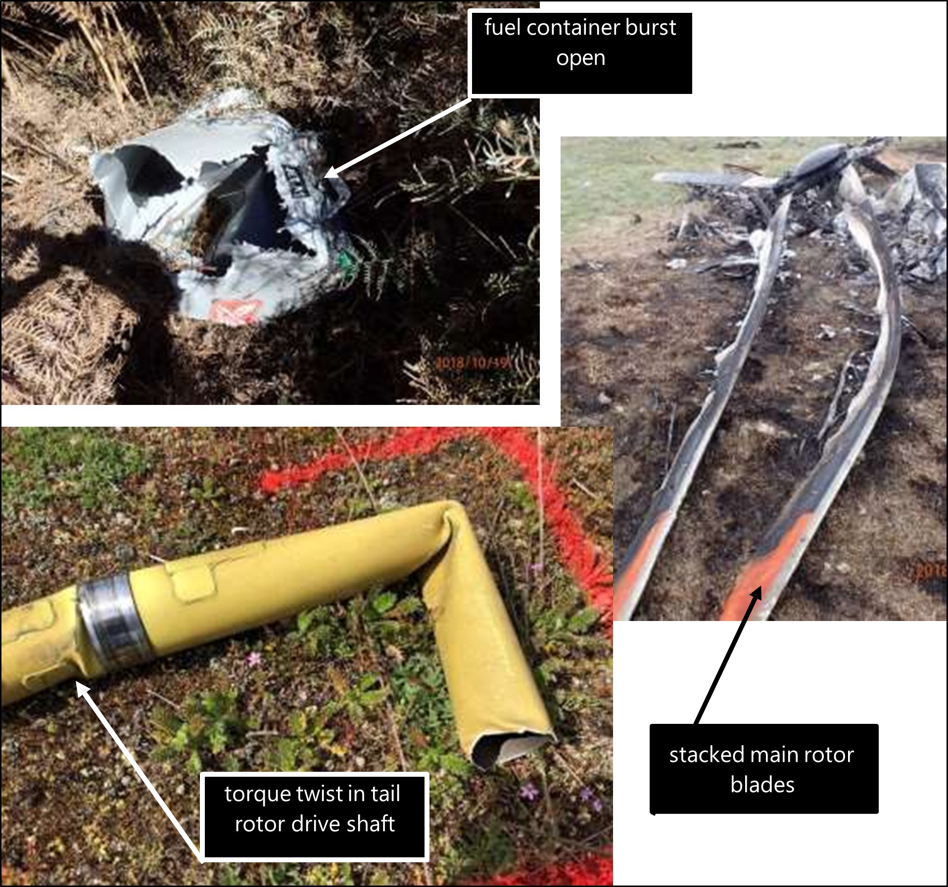 Figure 8: Wreckage items