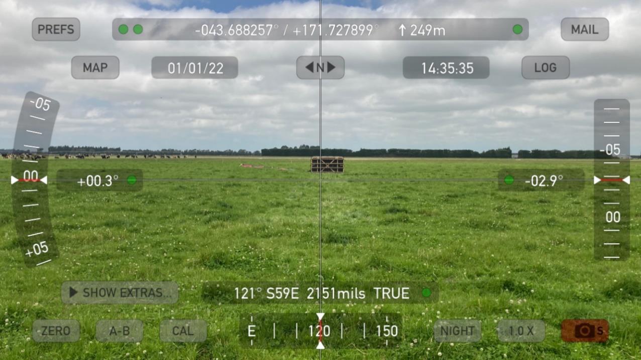 Photo of the landing area – looking forward in the direction of travel