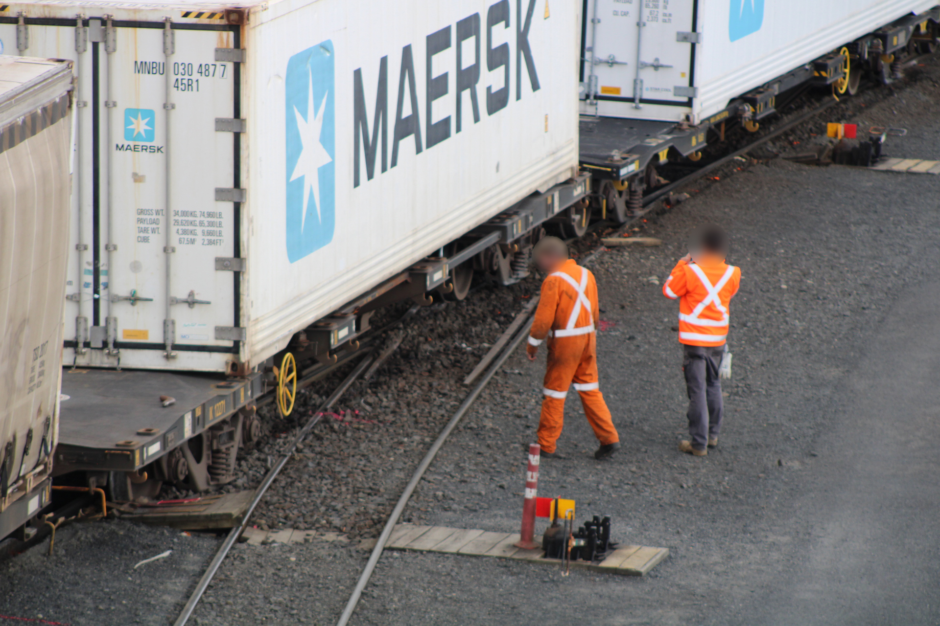 Freight train derailment