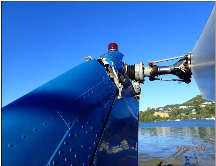 Failure of vertical fin