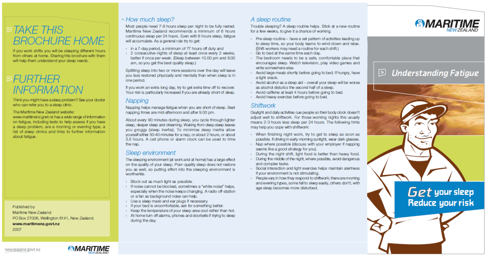 Understanding Fatigue brochure