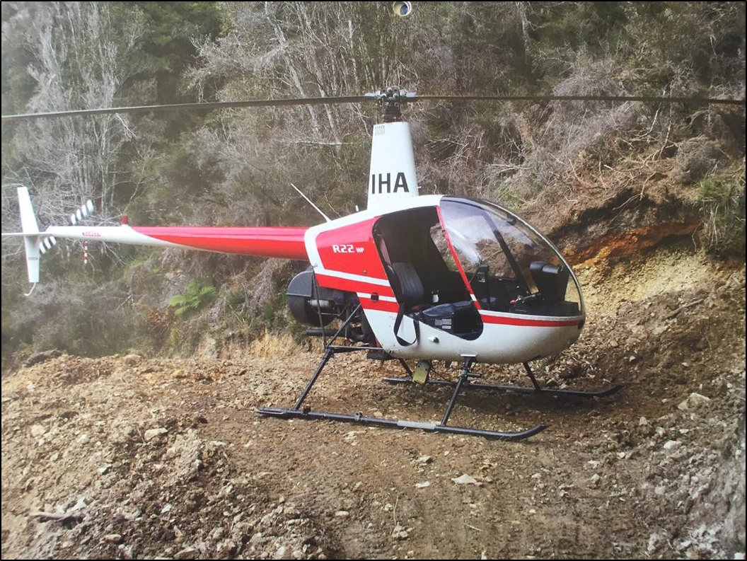 Photo of the helicopter ZK-IHA