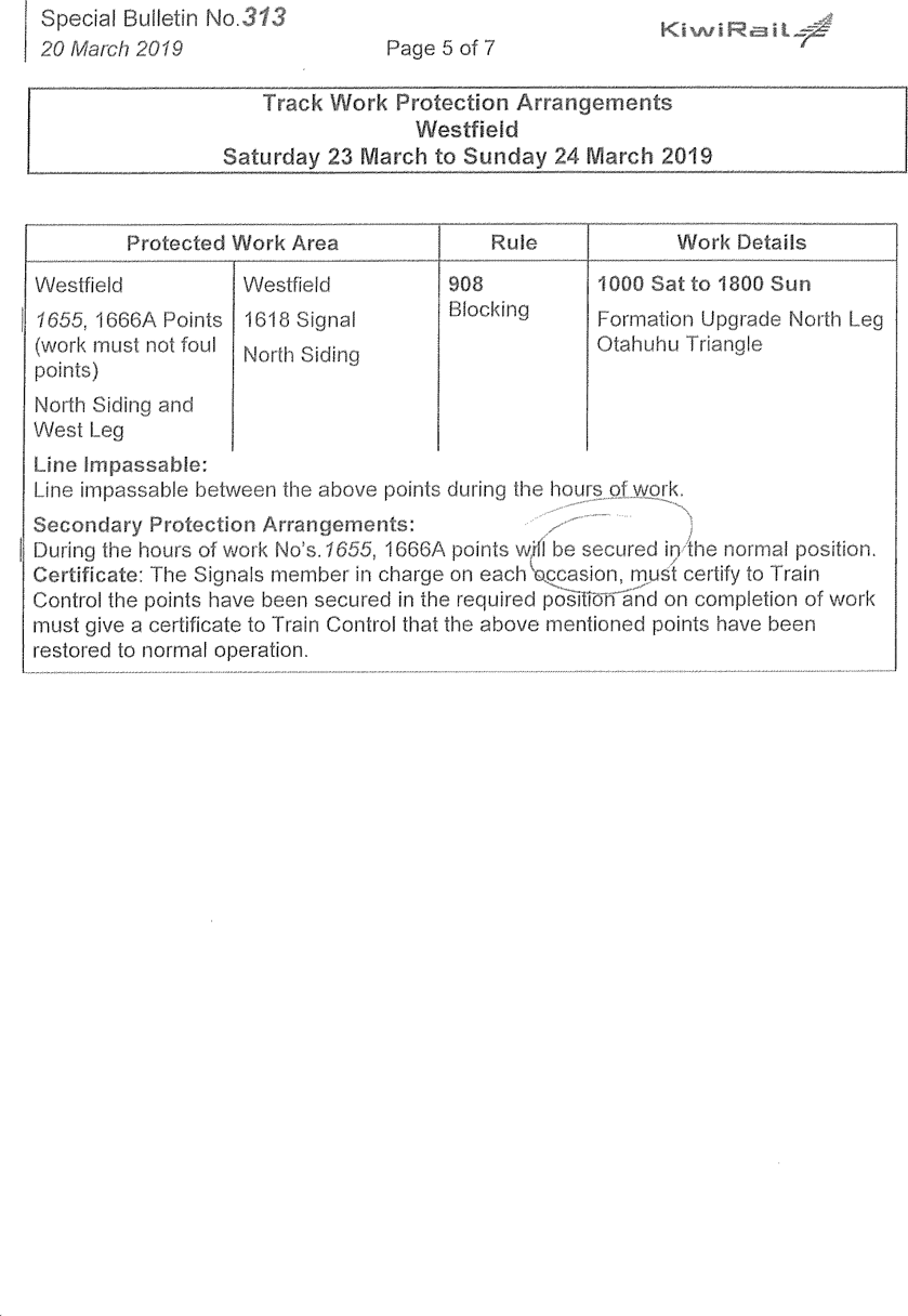 Special bulletin 313