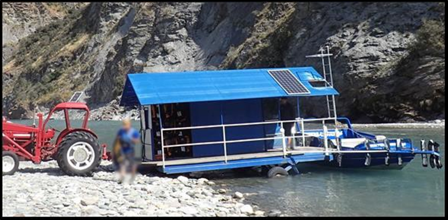 The operator’s jetty at Skippers Canyon