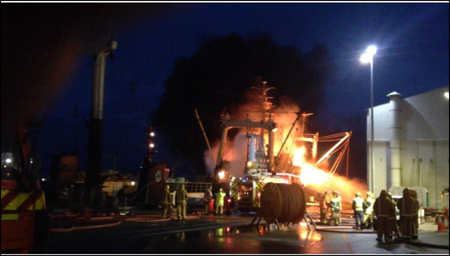 Photo of FENZ firefighters on the scene at 2132