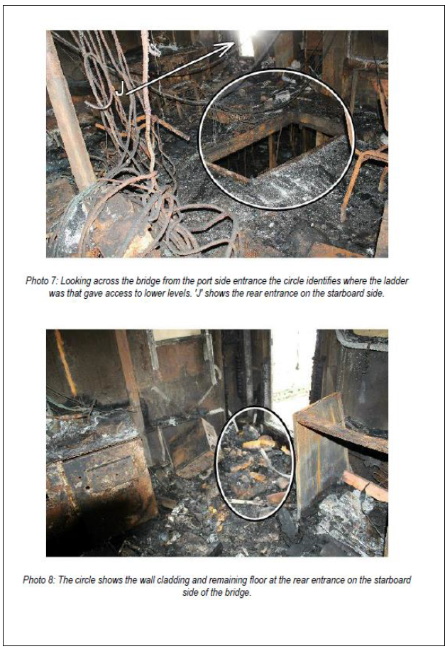 Fire investigation report in part