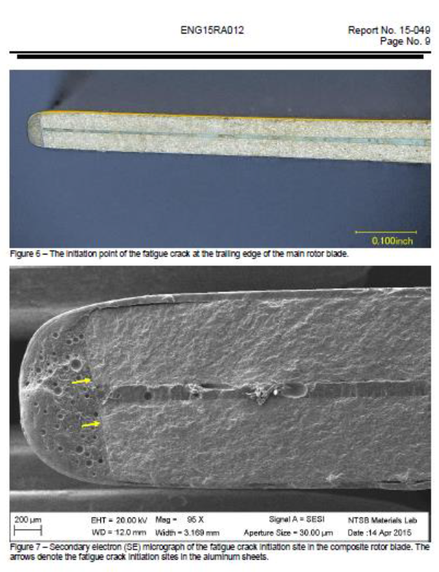 NTSB Materials Laboratory report