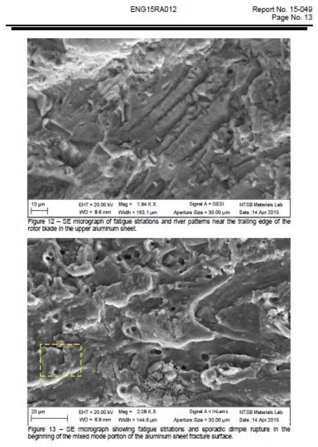 NTSB Materials Laboratory report