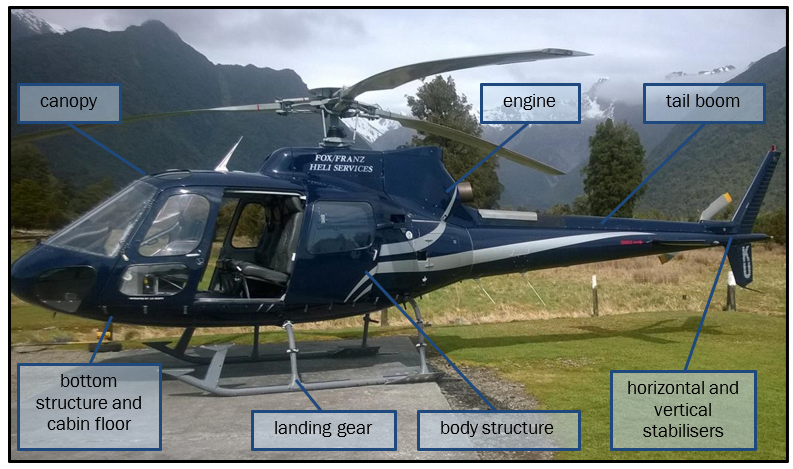 AS350 helicopter parts
