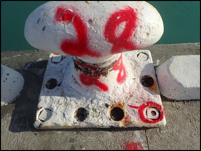 Underutilisation of the bollard securing arrangement 4.4.	Integrity of the bollard securing arrangement