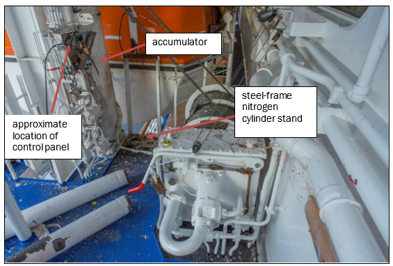 Lifeboat station No. 24 after the accident