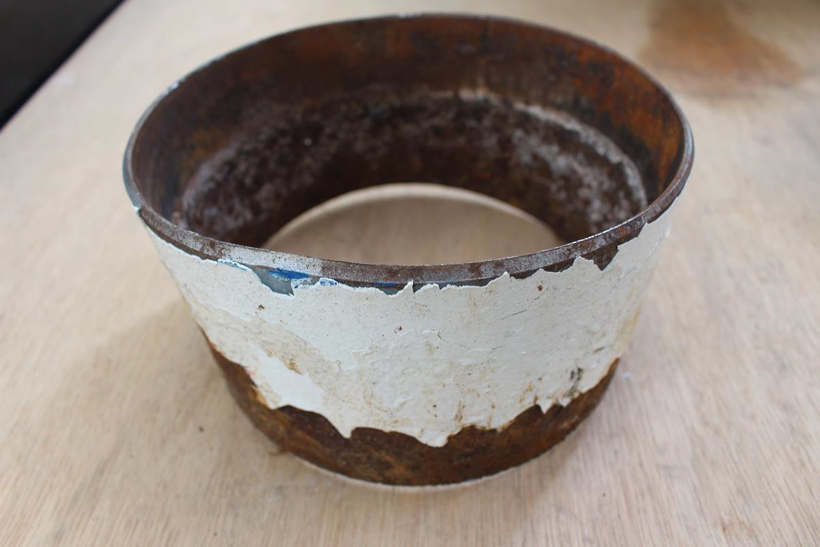 Foot from failed cylinder