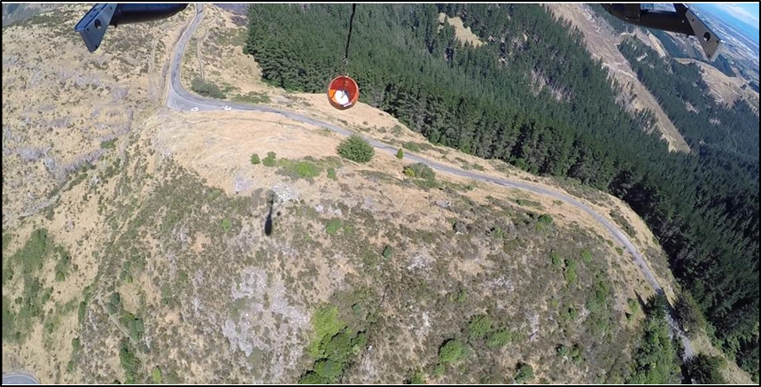 On-board video image corresponding to the time of the image shown in Figure 5