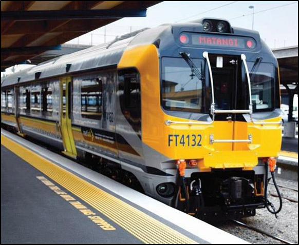 A Matangi train at Wellington Railway Station
