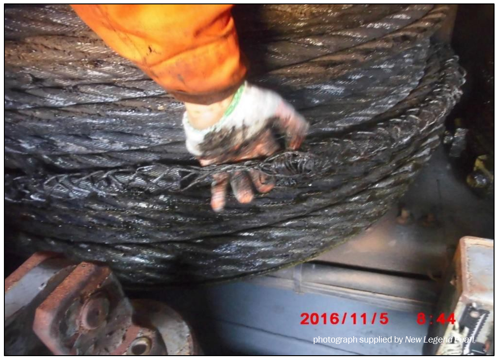 Cable&nbsp;sock&nbsp;joining&nbsp;the&nbsp;old&nbsp;wire&nbsp;and&nbsp;the&nbsp;replacement&nbsp;wire