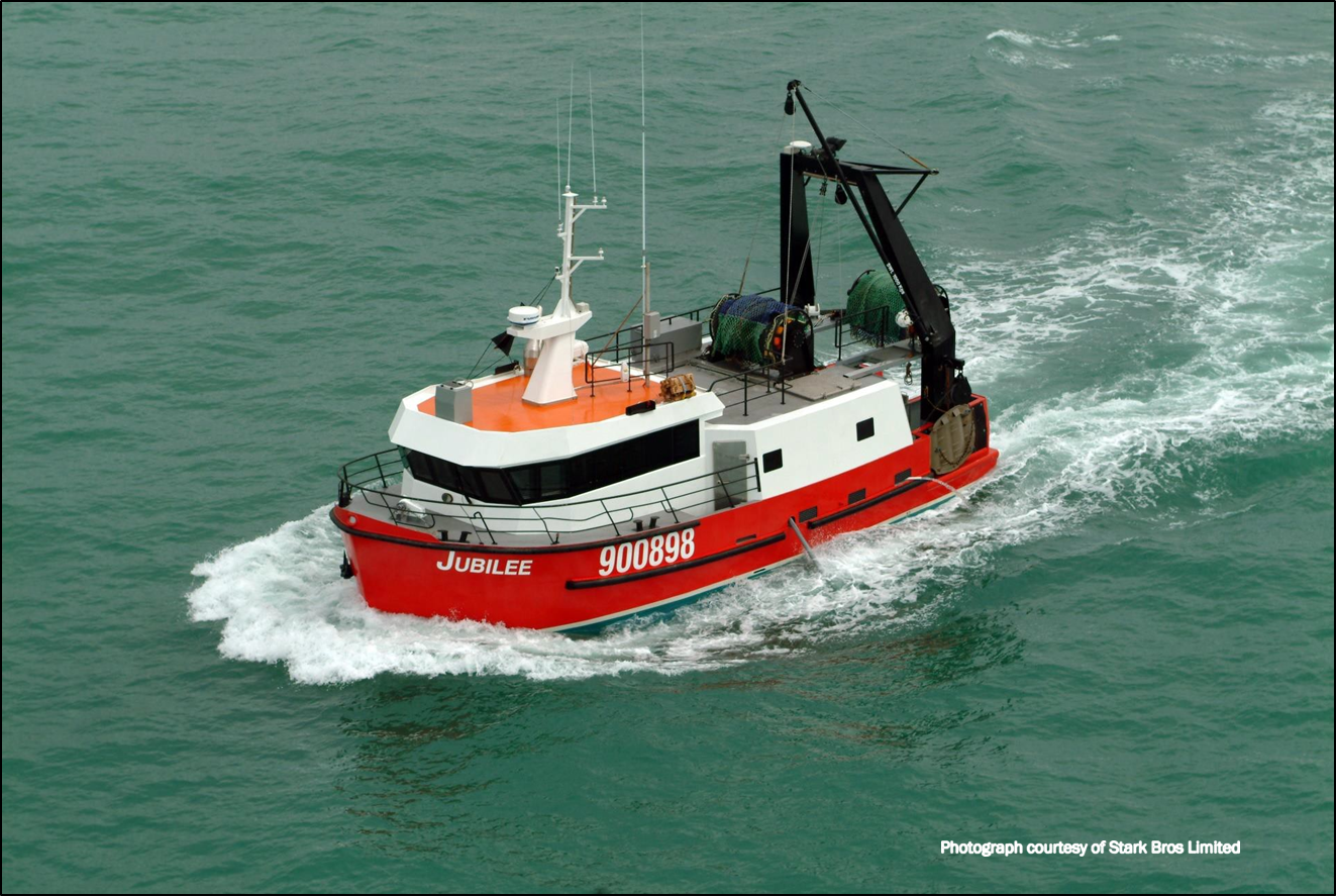 The fishing vessel Jubilee at sea