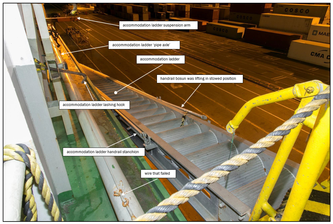 Parts&nbsp;of&nbsp;the&nbsp;port-side&nbsp;accommodation&nbsp;ladder