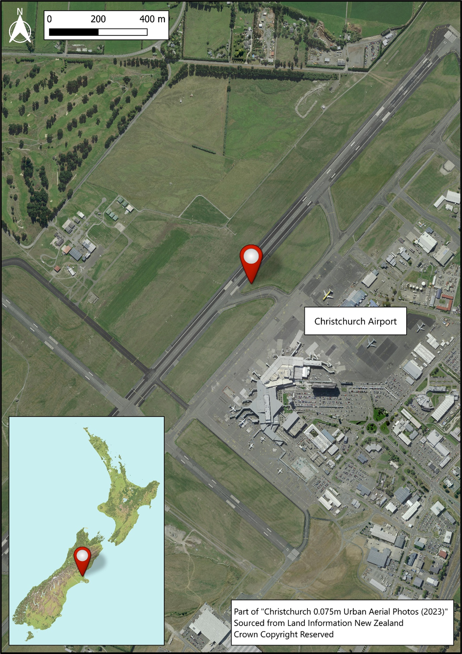 Location of accident  (Credit: Land Information New Zealand | Toitū Te Whenua)