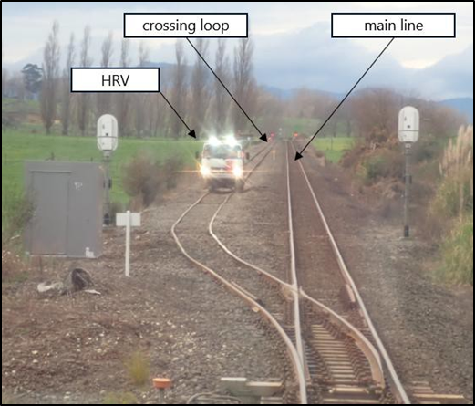 Location of HRV at the Kereone crossing loop