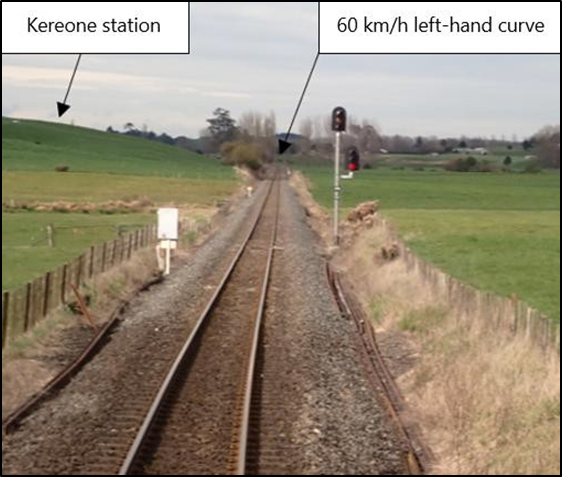 Intermediate signal before Kereone station