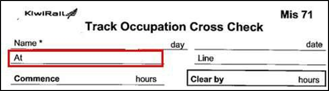 Mis 71 form 'At' location did not include a prompt for 'between' locations