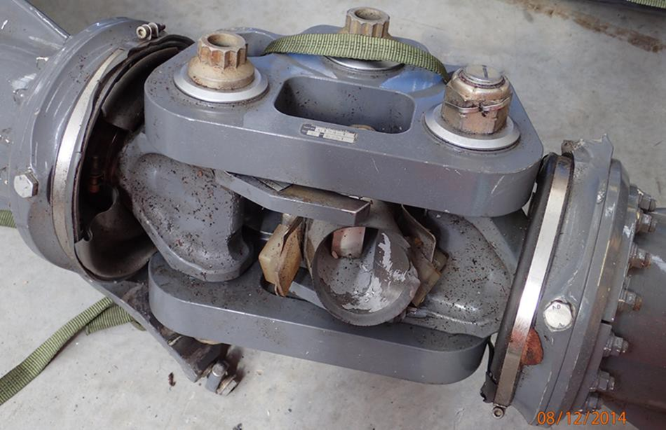 Main rotor driveshaft damage