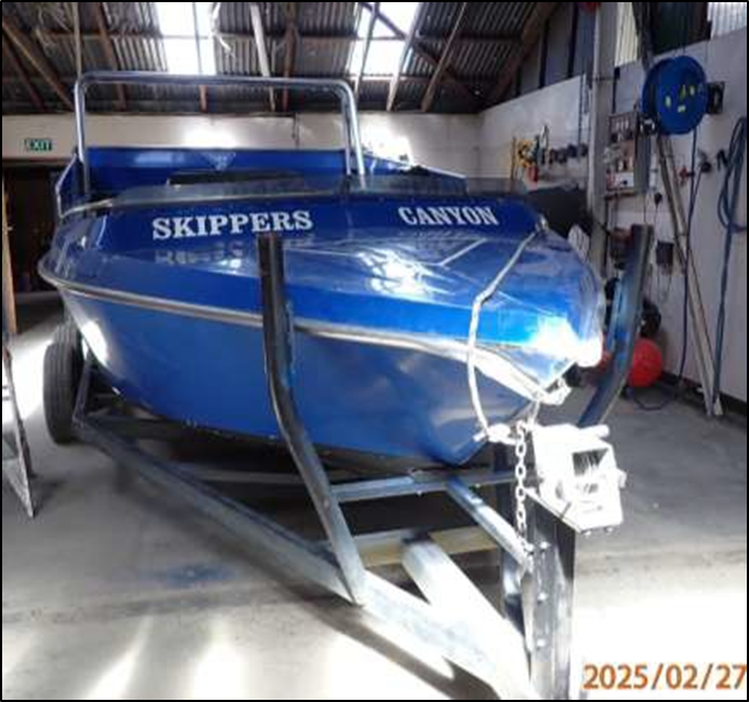 Damage to the bow of Discovery 2