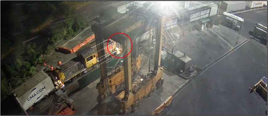 Position of wagons and shunt crew at time of collision