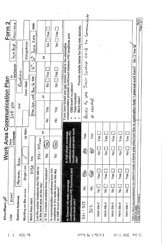 The Application for Planned Work