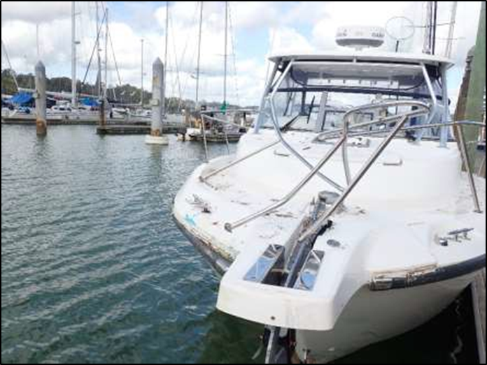 The Onepoto after the collision