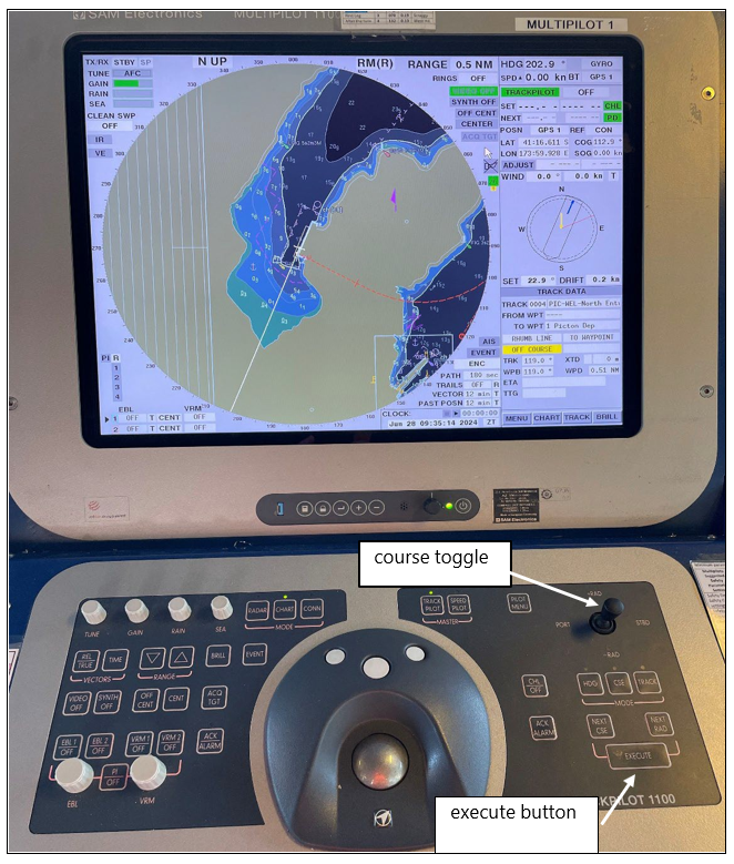 Track pilot incorporating autopilot function