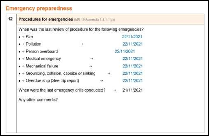 Completed self-audit template for Waitere