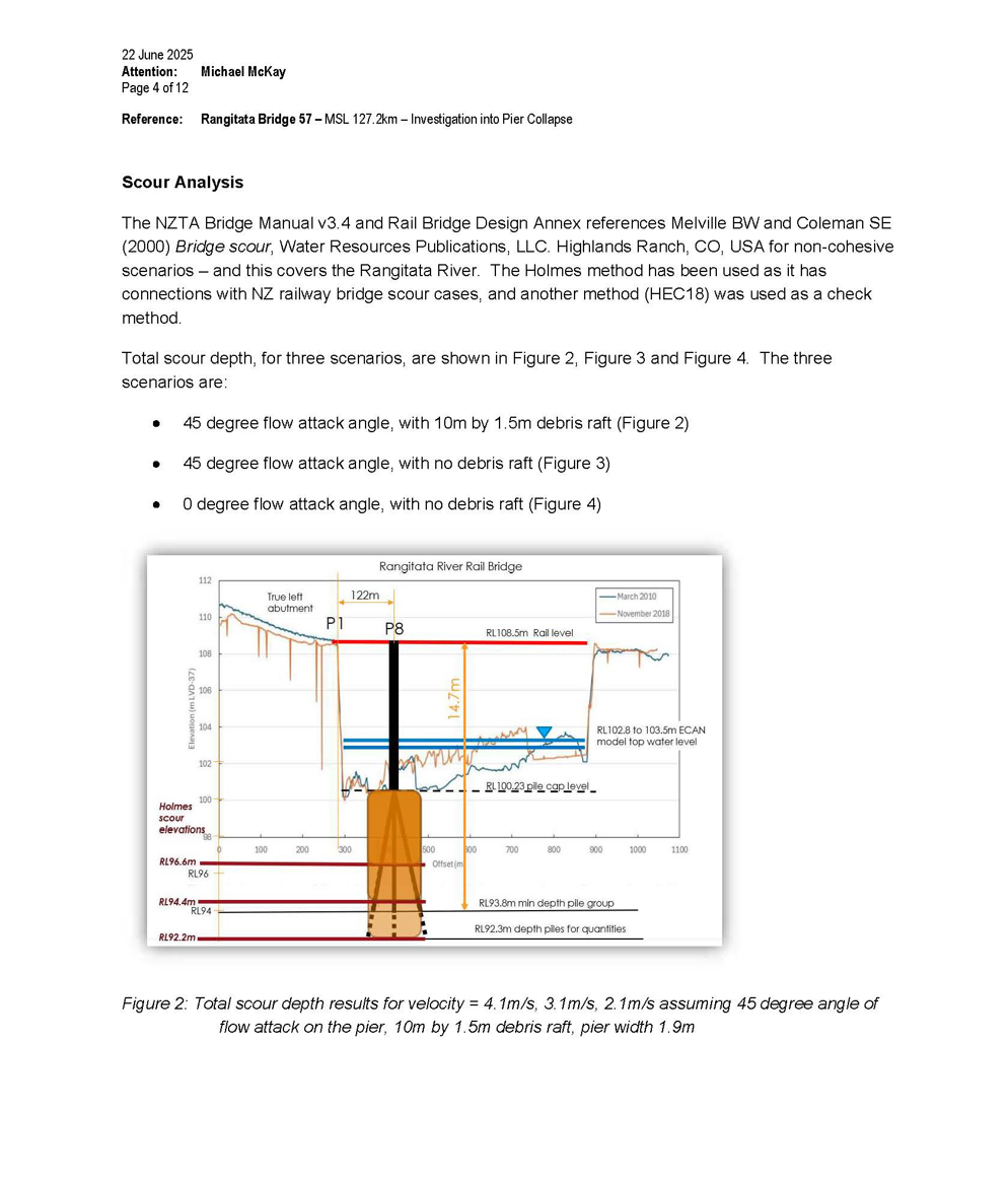 Stantec report on the structural analysis of pier stability