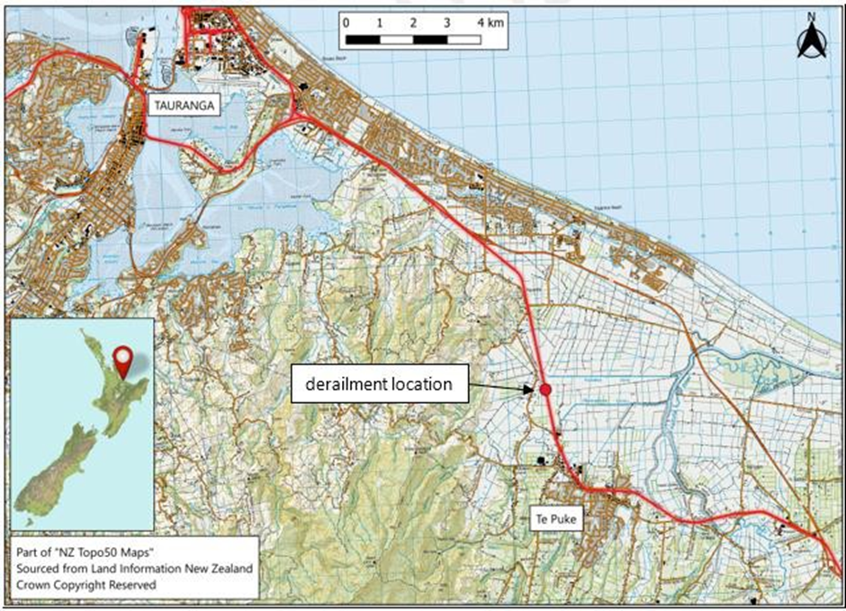 Location of the derailment