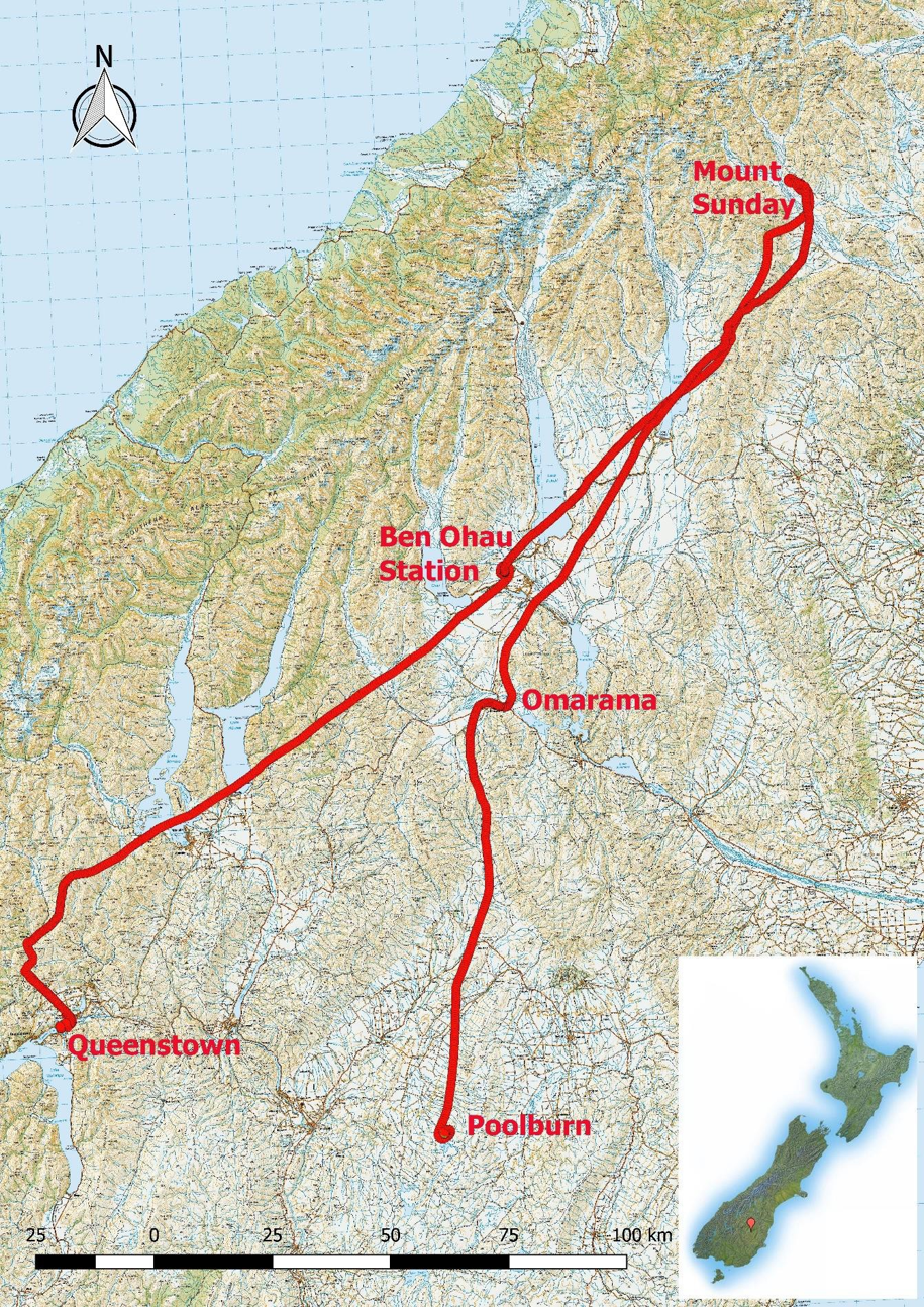 Overview of flight and location of accident