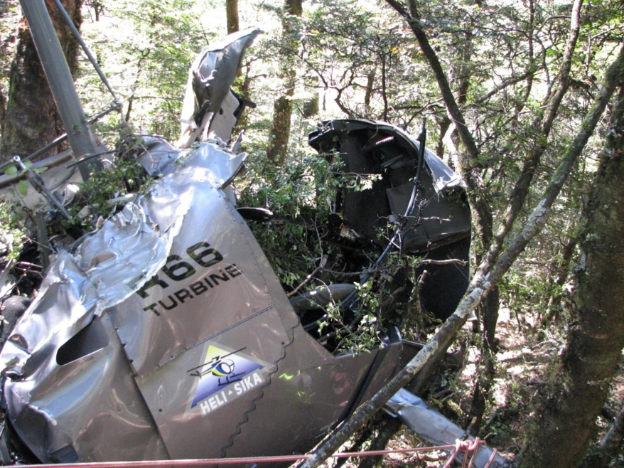 Wreckage of fuselage