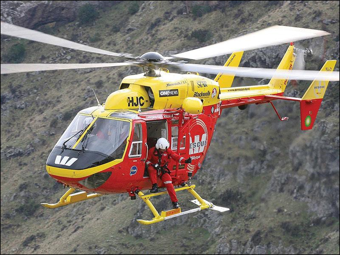 Kawasaki BK117 B-2, registration ZK-HJC Photo courtesy of Garden City Helicopters Limited
