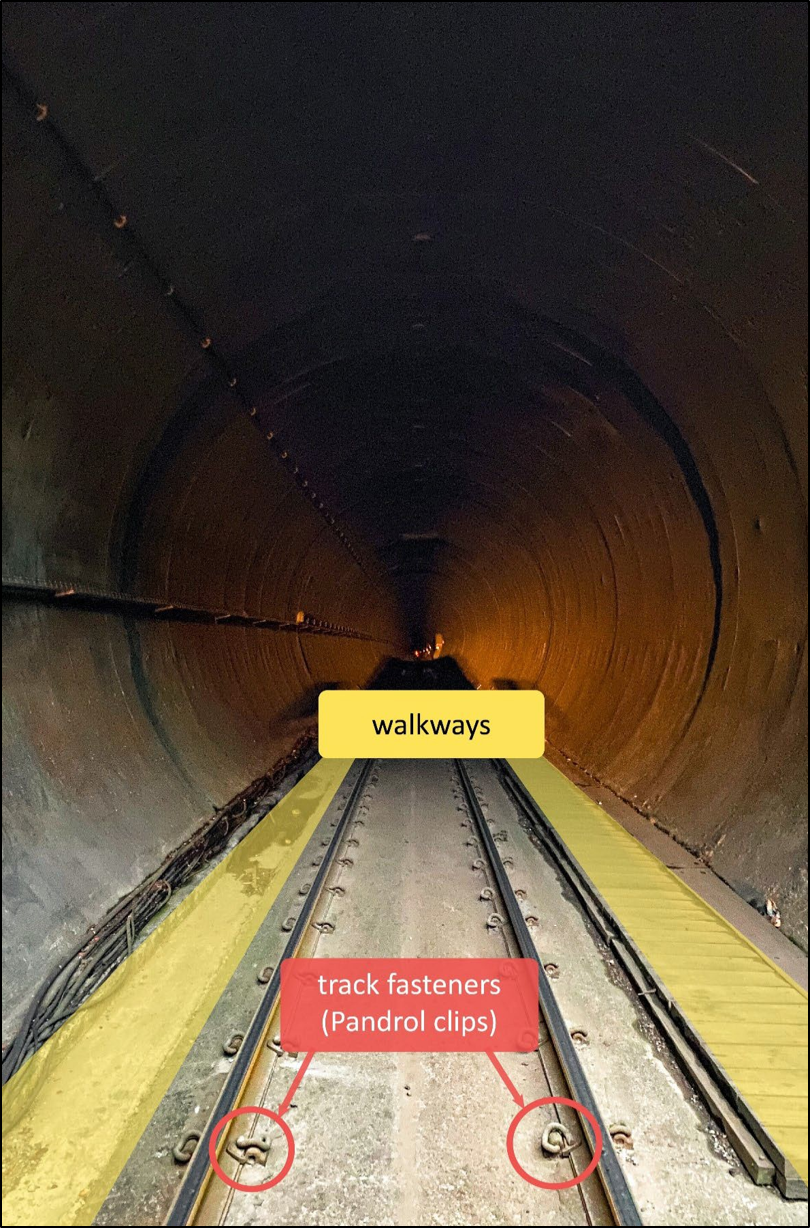 Figure 4: View into tunnel from eastern portal