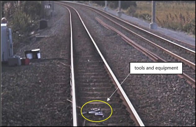 Figure 11: Train forward-facing video footage once stopped