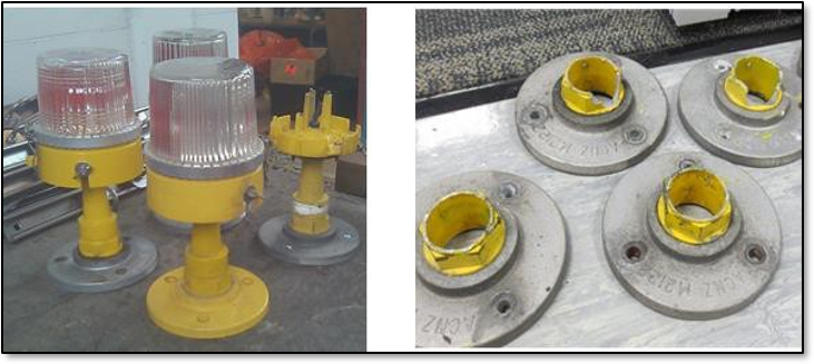 Figure 4 Damaged runway edge lights