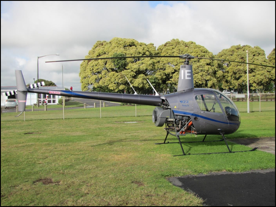 Robinson R22, ZK-HIE (Photograph provided by Ice Aviation)