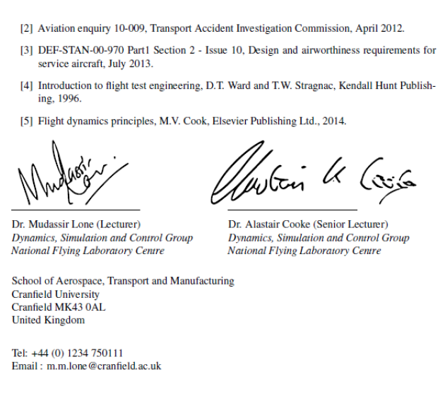 Cranfield University peer review of Flight Structures report